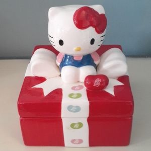 # Hello Kitty x Jelly Belly ceramic gift shaped storage jar